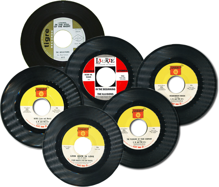 Records by Stark Naked and the Car Thieves and the Reflections