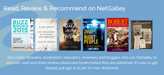 NetGalley features NIGHT PEOPLE on its Home Page.
